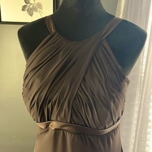 Chocolate brown semi formal dress